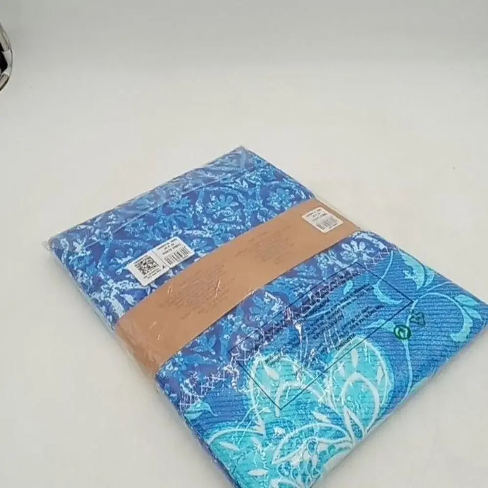 Maison D'Hermine Indigo Love Tablecloth Rectangle 70x90 Blue Cotton Dining Room